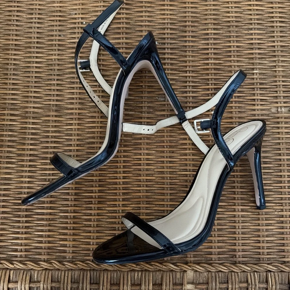 Jessica Simpson sz9.5 Black Slingback Heels